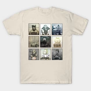 Celebrity Mugshot Collection T-Shirt